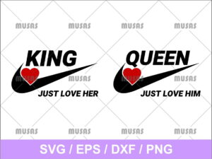 Nike King and Queen SVG