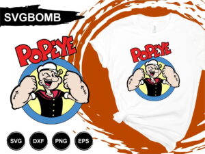 Popeye T Shirt Design SVG