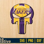 Punisher Los Angeles Lakers SVG