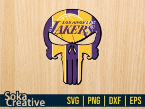 Punisher Los Angeles Lakers SVG