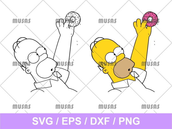 Simson Donut SVG