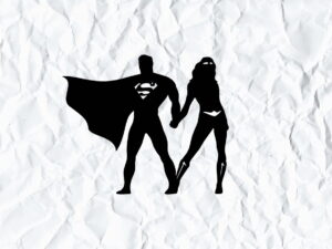 Superman And Wonder Woman SVG