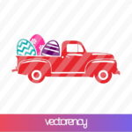 Truck Easter Eggs SVG