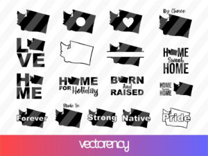 Washington SVG Cut Files Bundle