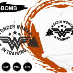 Wonder Woman in Training T Shirt Design SVG