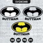 Buttman Decals Cut File SVG