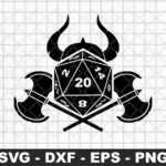 D20 Viking SVG