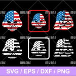 Darth Vader American Flag SVG