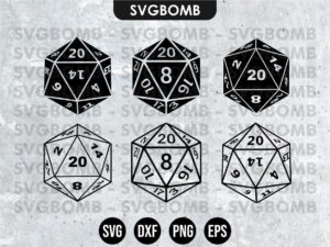 Dice D20 SVG