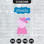 Family Abuela Peppa Pig SVG