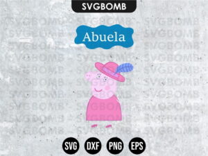 Family Abuela Peppa Pig SVG