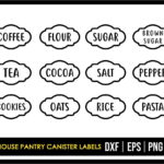 Farmhouse Pantry Canister Labels