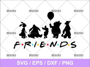 Friends Winnie the Pooh SVG