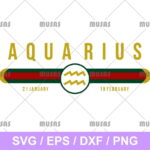 Gucci Aquarius Zodiac SVG