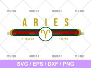 Gucci Aries Zodiac SVG