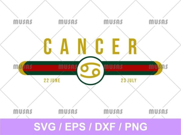 Gucci Cancer Zodiac SVG