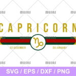 Gucci Capricorn Zodiac SVG