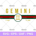 Gucci Gemini Zodiac SVG