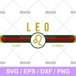 Gucci Leo Zodiac SVG