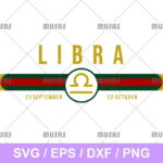 Gucci Libra Zodiac SVG