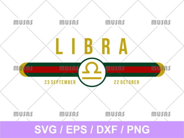 Gucci Libra Zodiac SVG