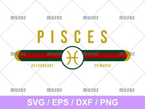 Gucci Pisces Zodiac SVG