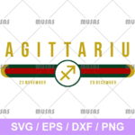 Gucci Sagittarius Zodiac SVG