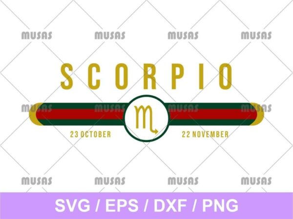 Gucci Scorpio Zodiac SVG