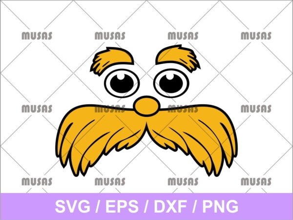 Lorax Face SVG