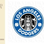 Los Angeles Dodgers Starbucks SVG