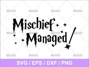 Mischief Managed Harry Potter SVG