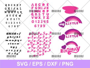 My Little Pony Font SVG