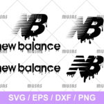 New Balance NB Logo Drip SVG