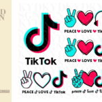 Peace Love Tiktok SVG