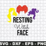 Resting Witch Face Hocus Pocus SVG