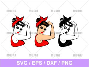 Rosie The Riveter SVG