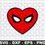 Spiderman Heart SVG