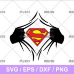 Superhero Superman SVG