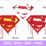 Superman Logo Dripping SVG