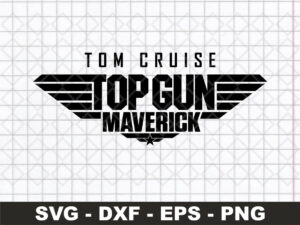 Tom Cruise Top Gun Maverick SVG