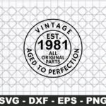 Vintage 1981 Shirt SVG