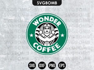 Wonder Woman Starbucks SVG