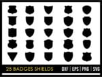 25 Badges Shields SVG