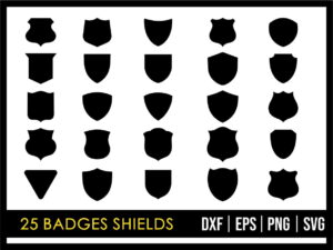 25 Badges Shields SVG