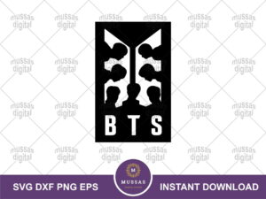 BTS Logo Silhouette SVG