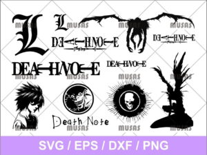 Death Note L Ryuk Light Yagami SVG