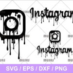 Dripping Instagram Logo SVG