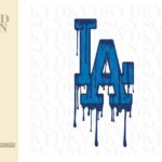 Los Angeles Dodgers Logo Drip SVG