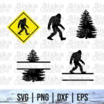 Monogram Bigfoot SVG