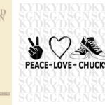 Peace Love Chucks SVG